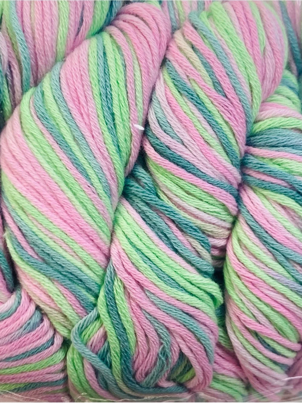 10 NEW (~500g total, ~50g ea.) 100% Cotton Variegated Hanks in Spring Blossoms